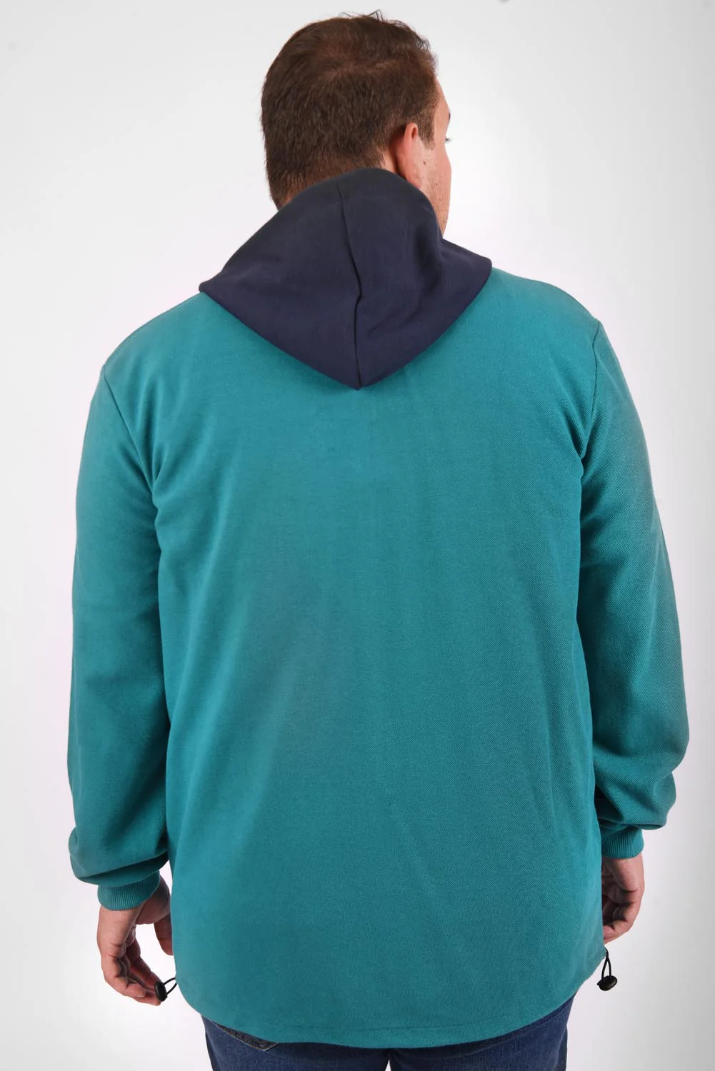 Men's Slim Fit Full Zipper Padded Soft Melton Multi Color Big Size Sweatshirt - Image 2