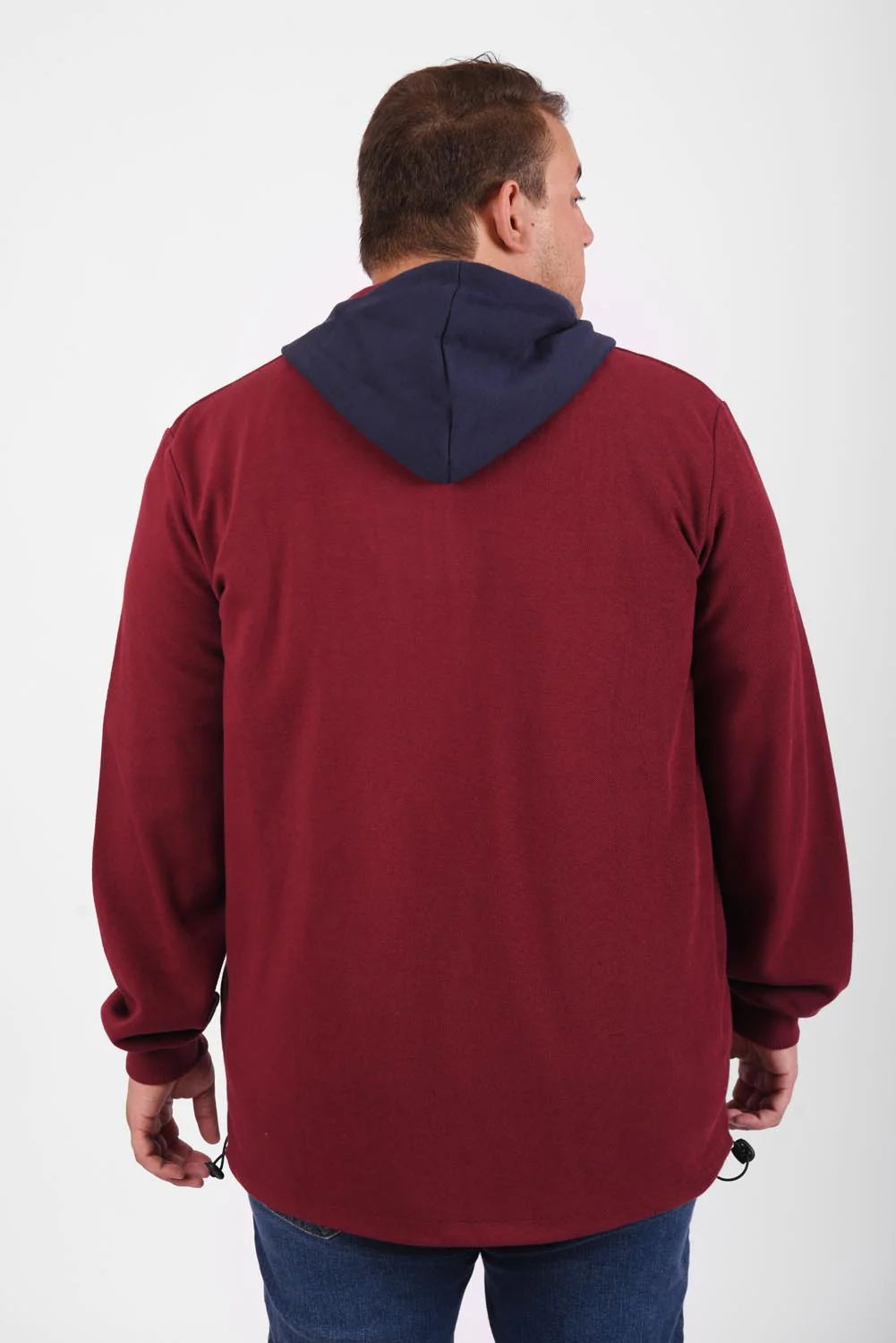 Men's Slim Fit Full Zipper Padded Soft Melton Multi Color Big Size Sweatshirt - Image 8