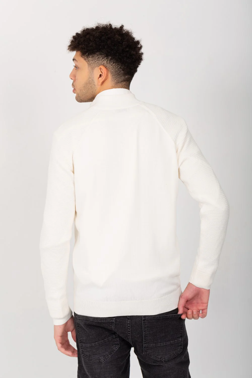 Men's Slim Fit Full Zipper Round Unique Style Pullover - Image 8