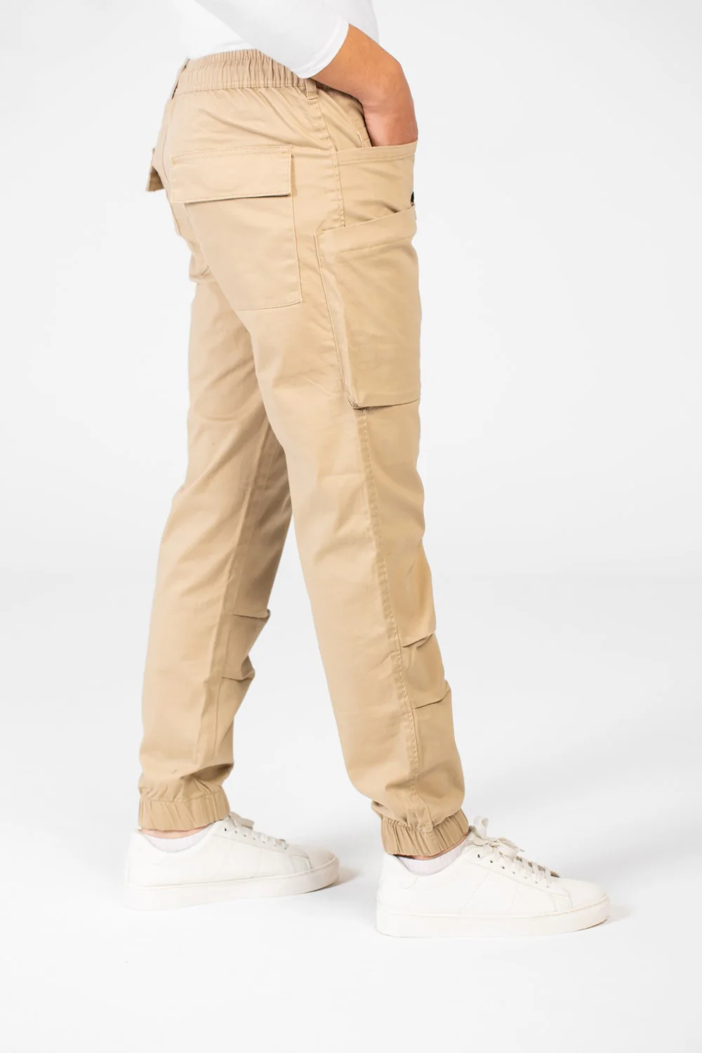Men's Slim Fit Gabardine Sherwal Pants With Drawstring In The Middle - Image 11