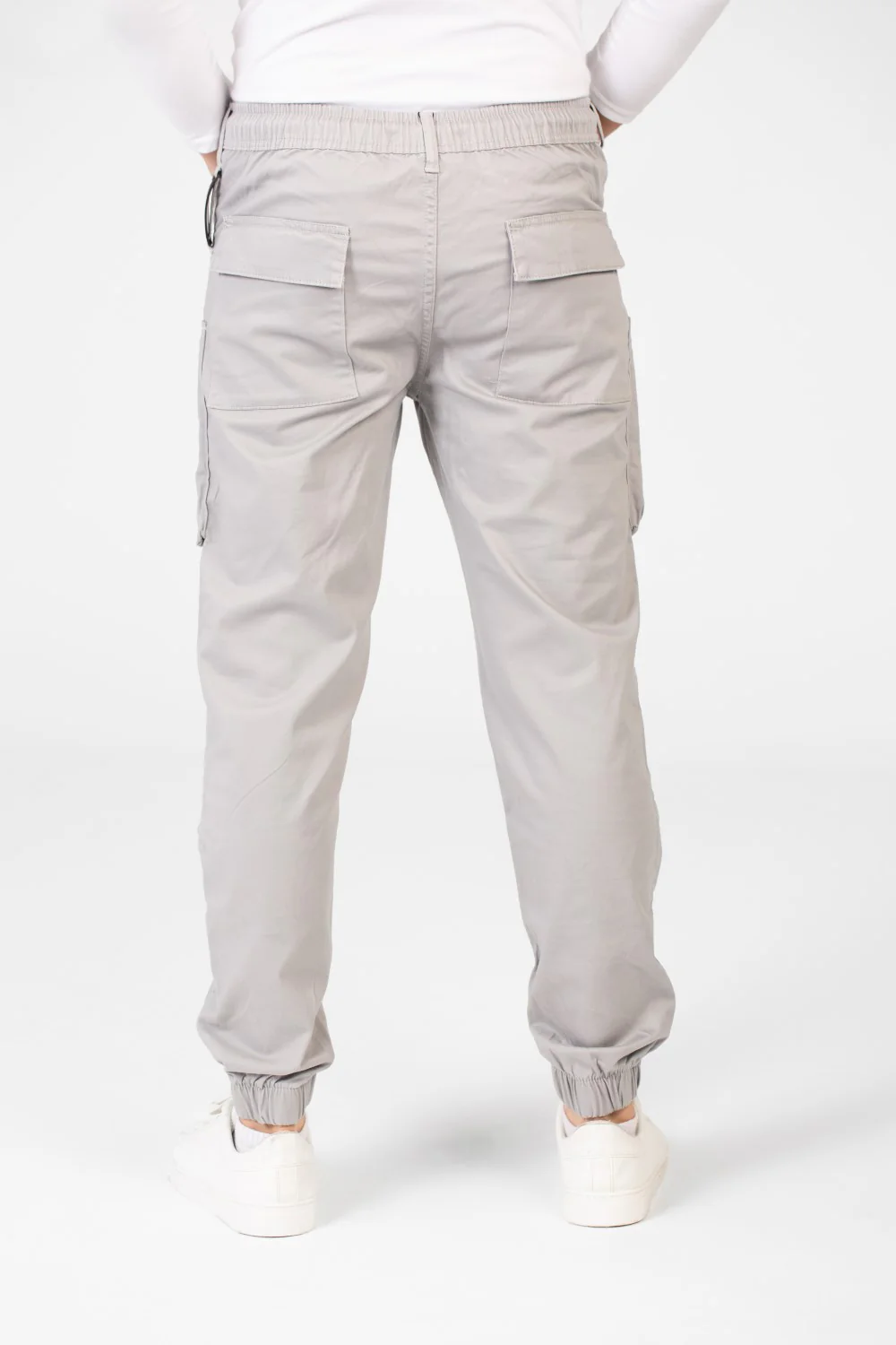 Men's Slim Fit Gabardine Sherwal Pants With Drawstring In The Middle - Image 14