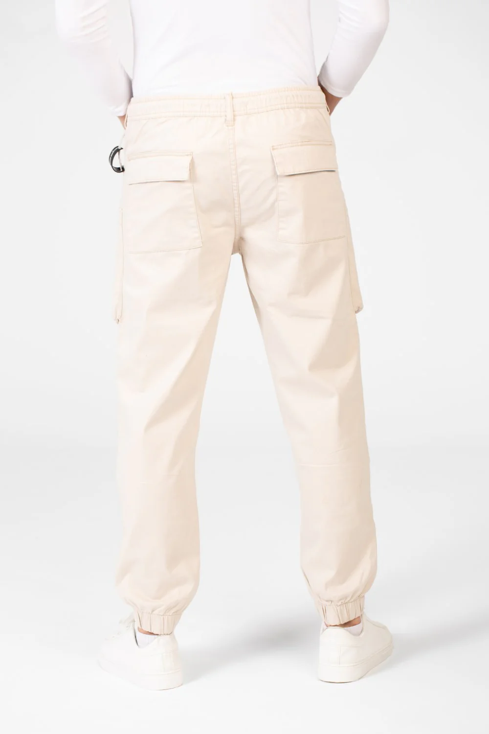 Men's Slim Fit Gabardine Sherwal Pants With Drawstring In The Middle - Image 2