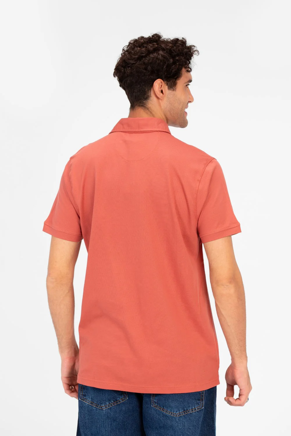 Men's Slim Fit Half Button Polo T-Shirt - Image 14