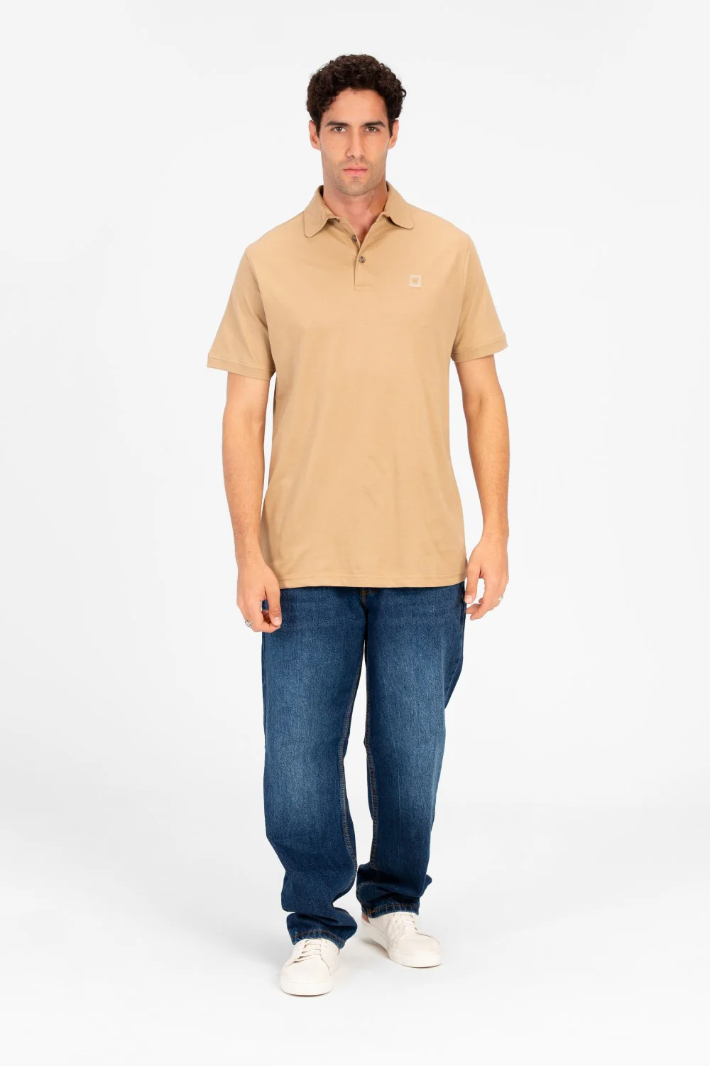 Men's Slim Fit Half Button Polo T-Shirt - Image 4