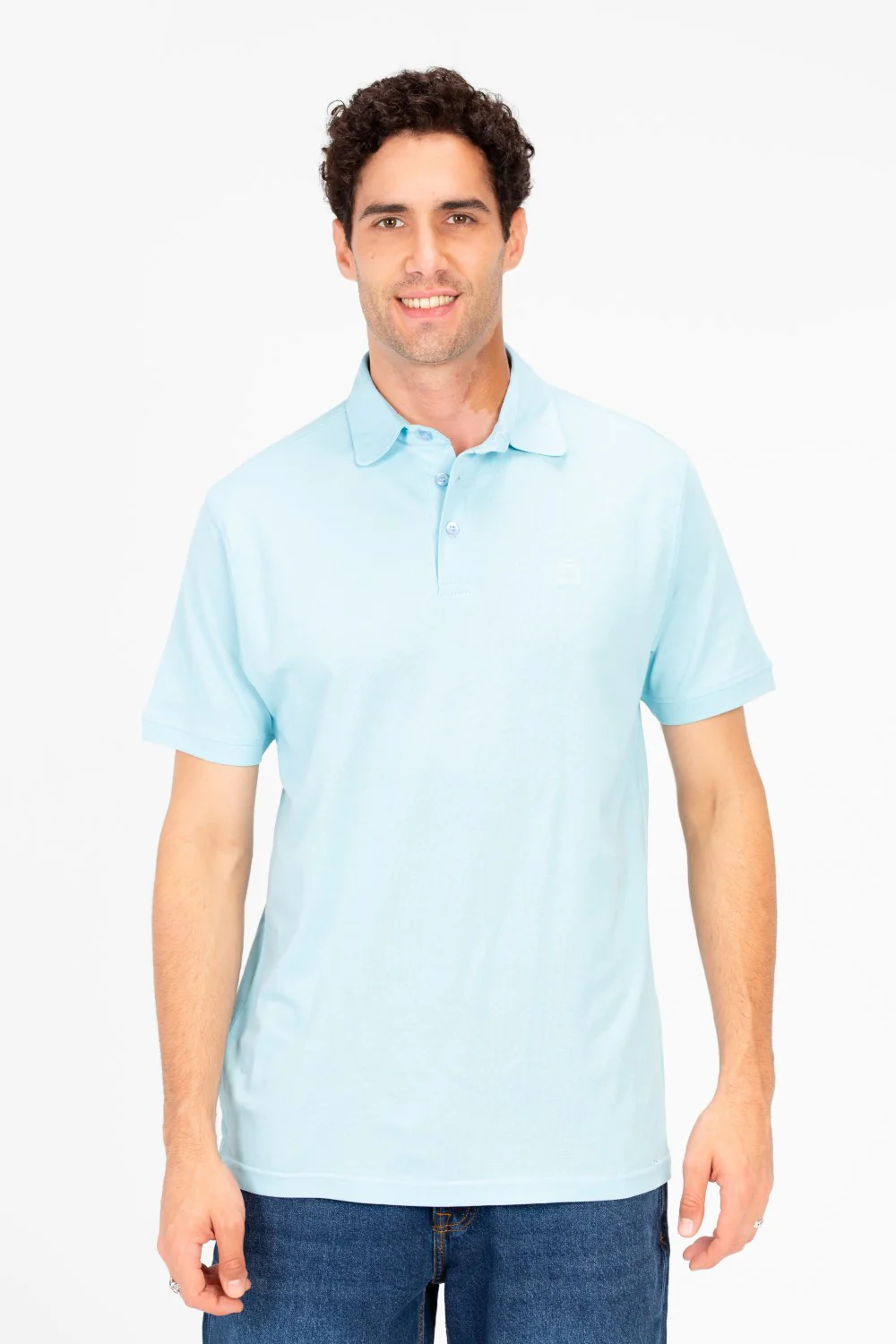 Men's Slim Fit Half Button Polo T-Shirt - Image 5