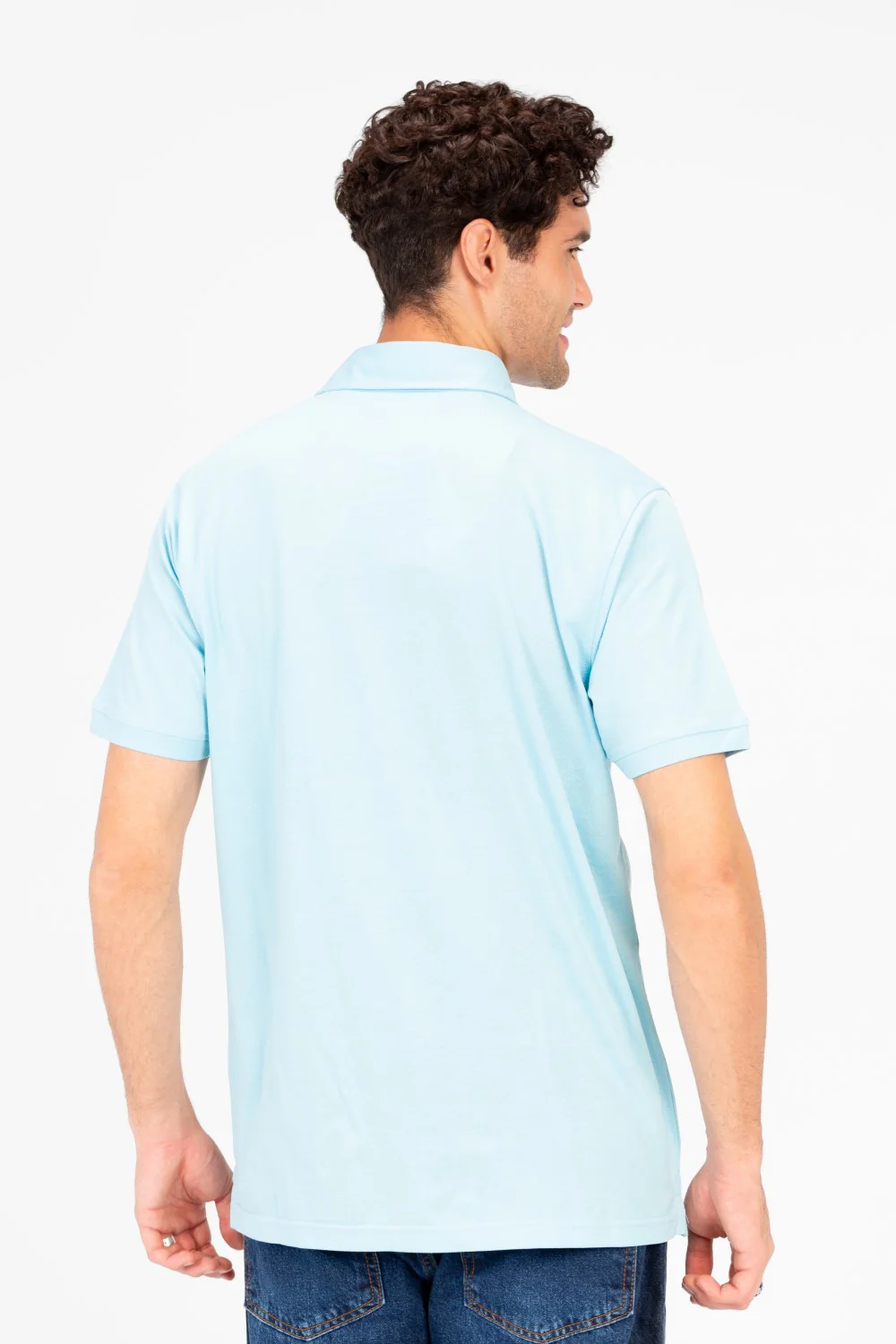 Men's Slim Fit Half Button Polo T-Shirt - Image 6