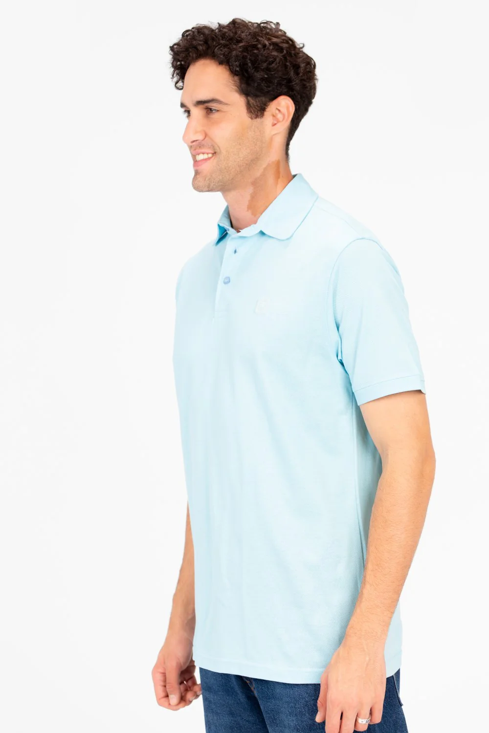 Men's Slim Fit Half Button Polo T-Shirt - Image 7