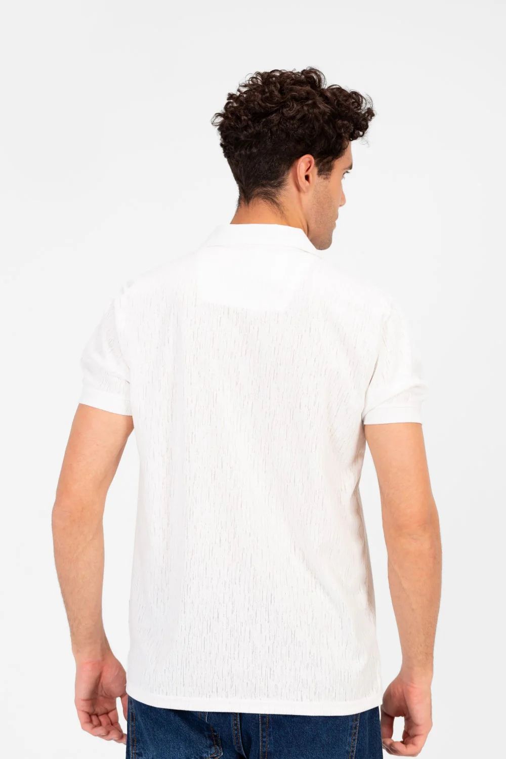 Men's Slim Fit Half Zip Polo T-Shirt - Image 6