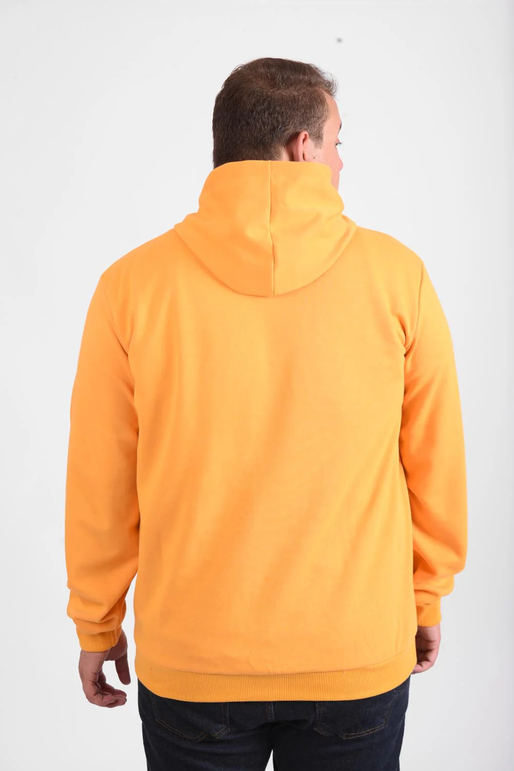 Men's Slim Fit Hooded Melton Padded Basic Hoodie Big Size Sweatshirt - Image 5