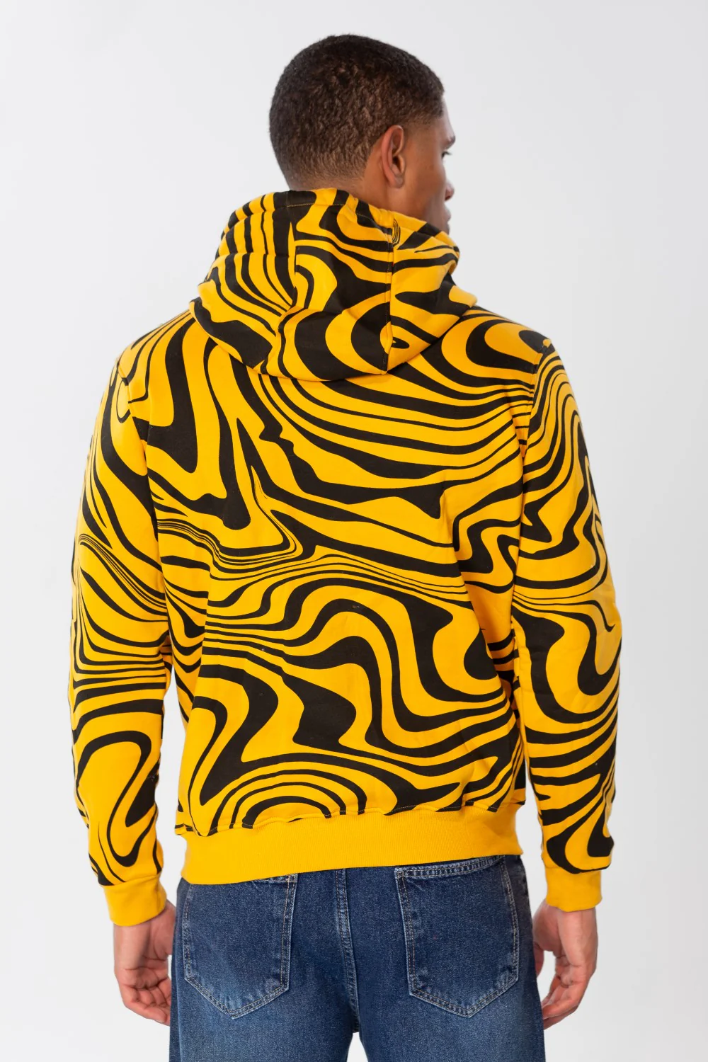 Men's Slim Fit Hoodie Sweatshirt With Full Print - Image 10
