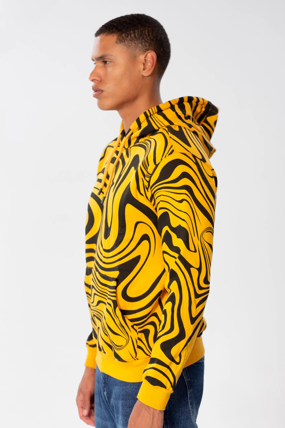 Men's Slim Fit Hoodie Sweatshirt With Full Print - Image 11