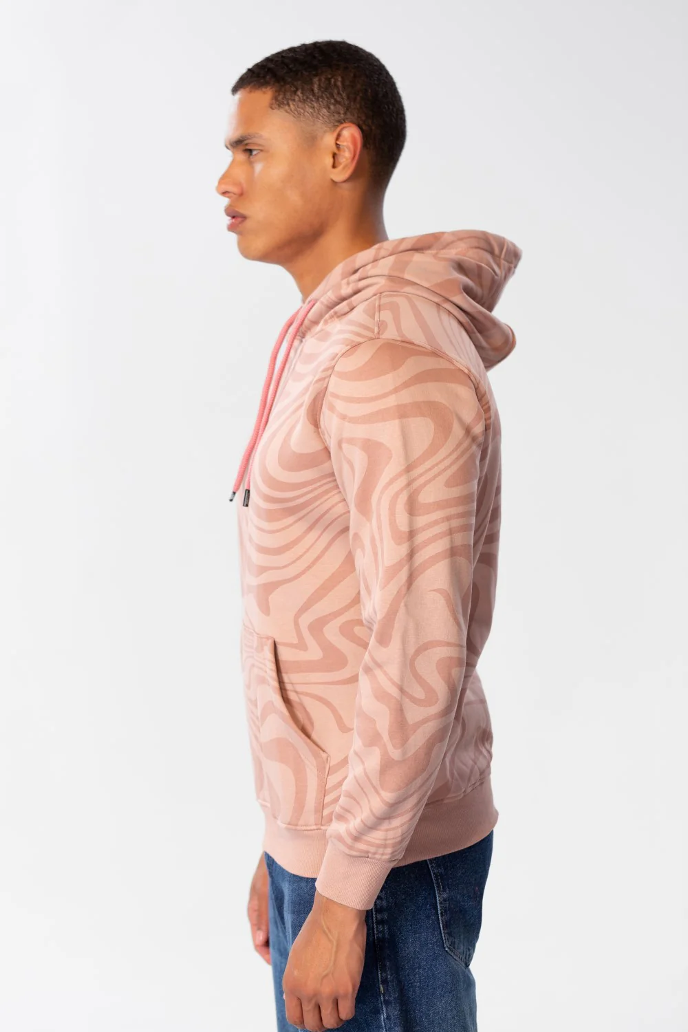 Men's Slim Fit Hoodie Sweatshirt With Full Print - Image 3