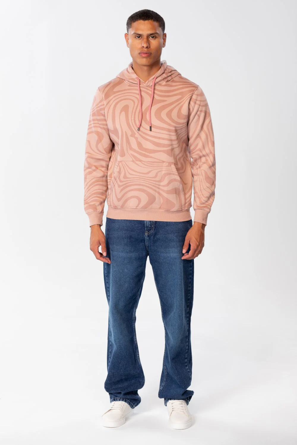 Men's Slim Fit Hoodie Sweatshirt With Full Print - Image 4