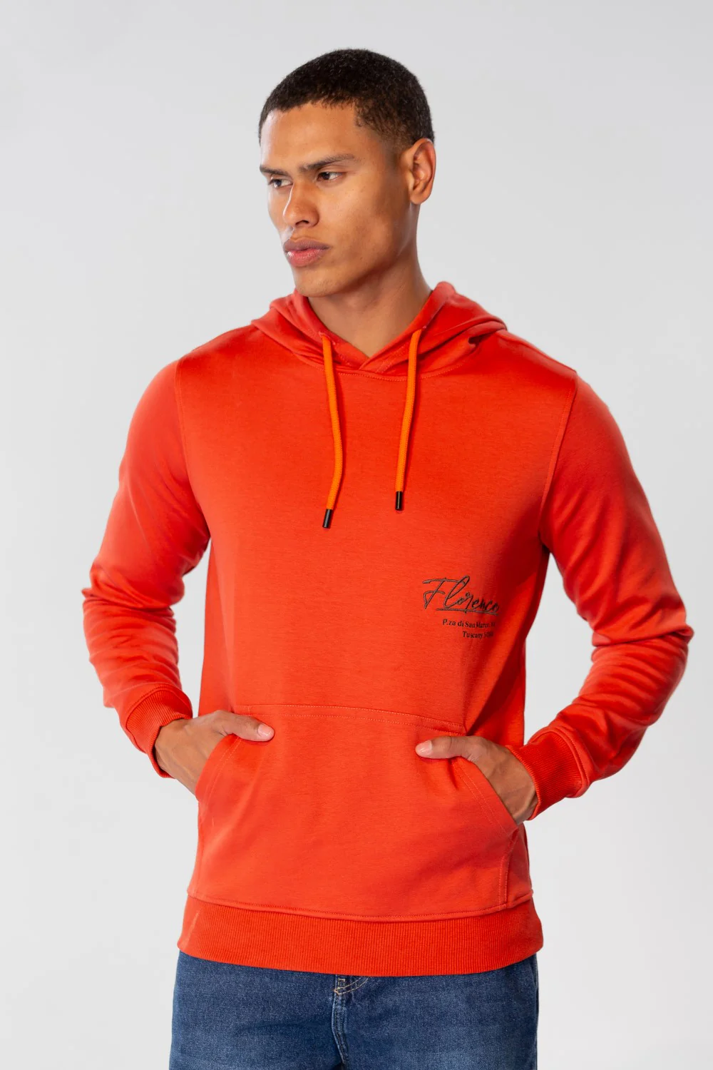Men's Slim Fit Hoodie Sweatshirt With Graphic Print On The Back - Image 5