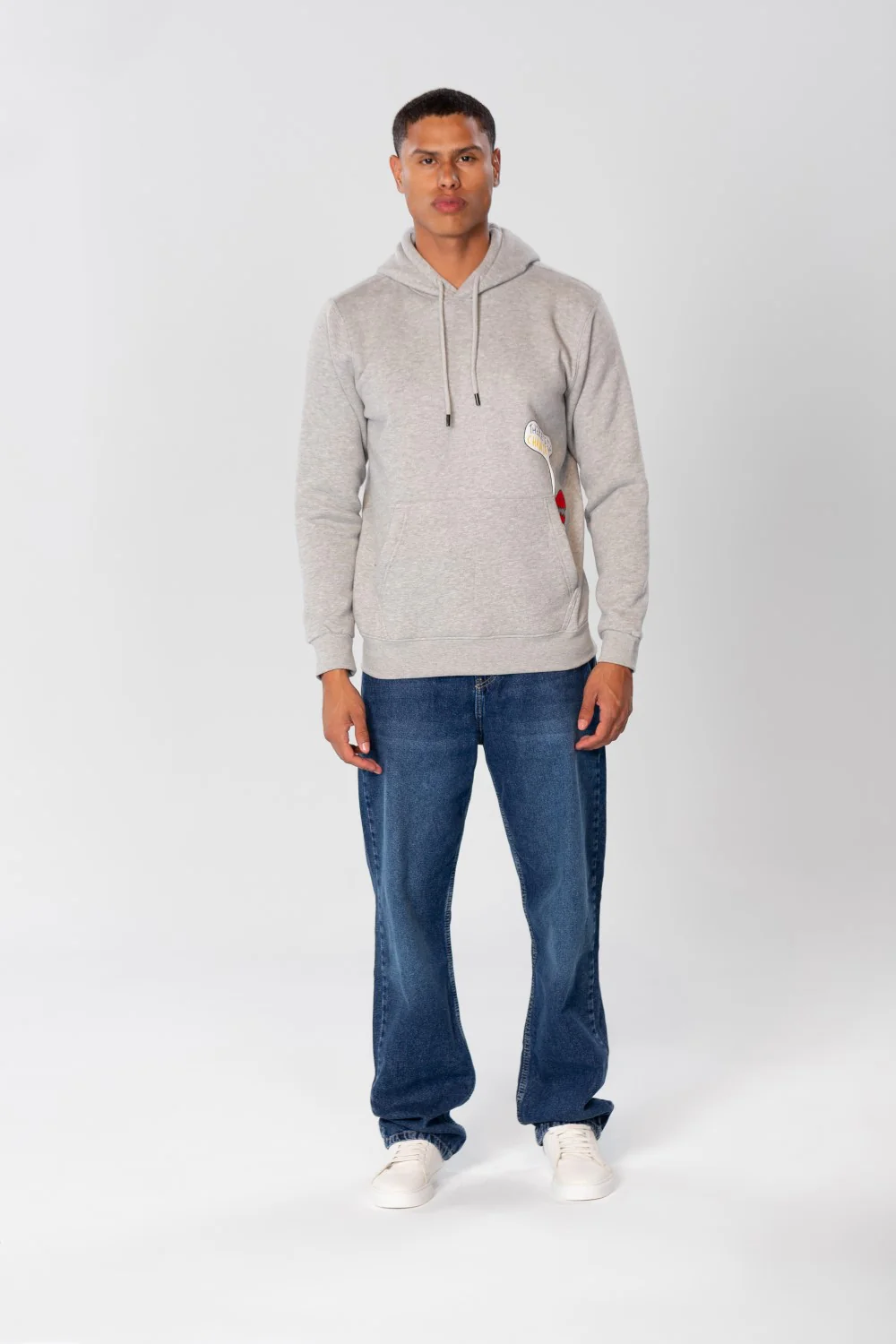Men's Slim Fit Hoodie Sweatshirt With Side Print - Image 8