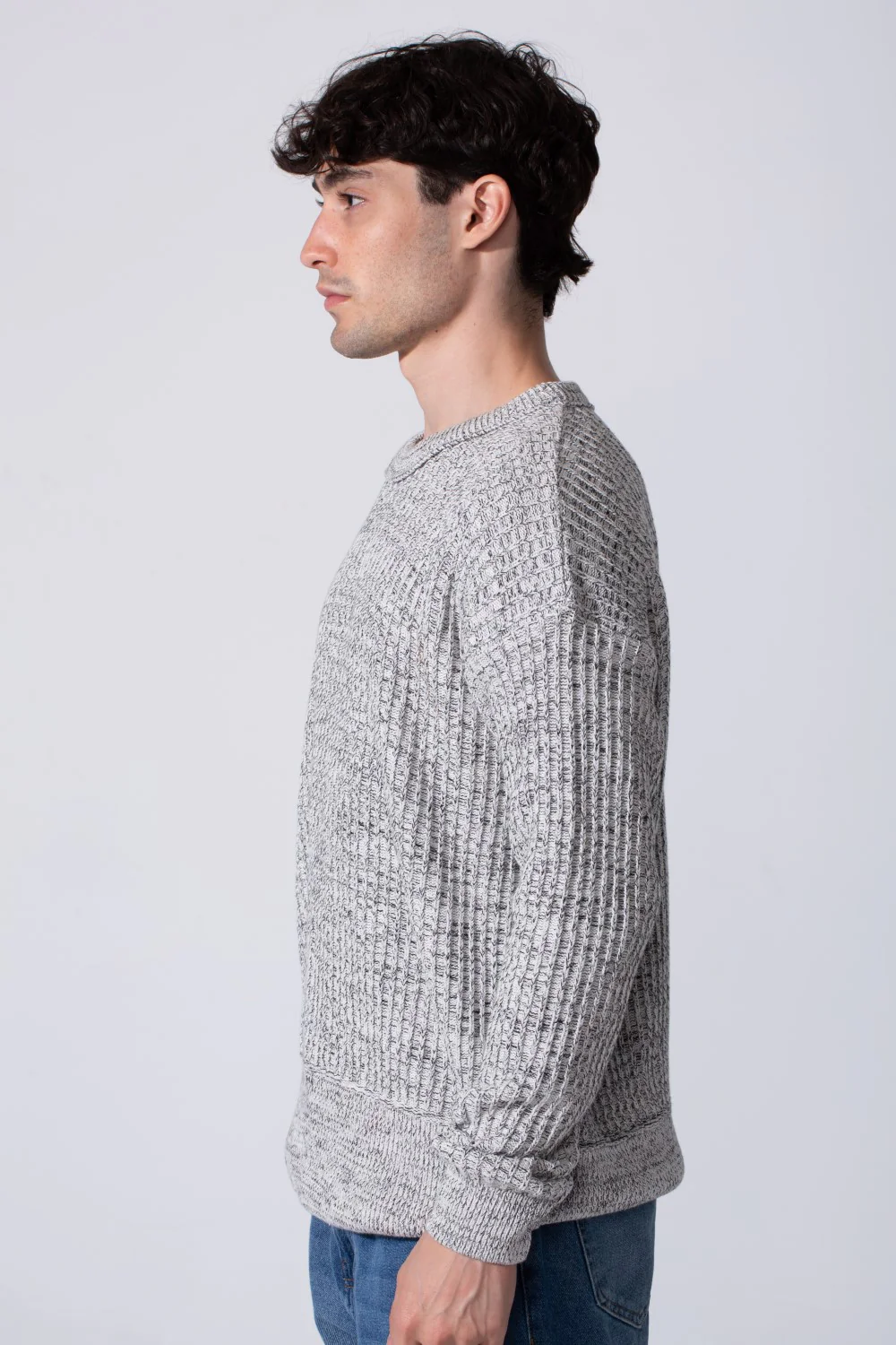 Men's Slim Fit Jakar Cotton Pullover With A Round Neck And Long Sleeves - Image 11