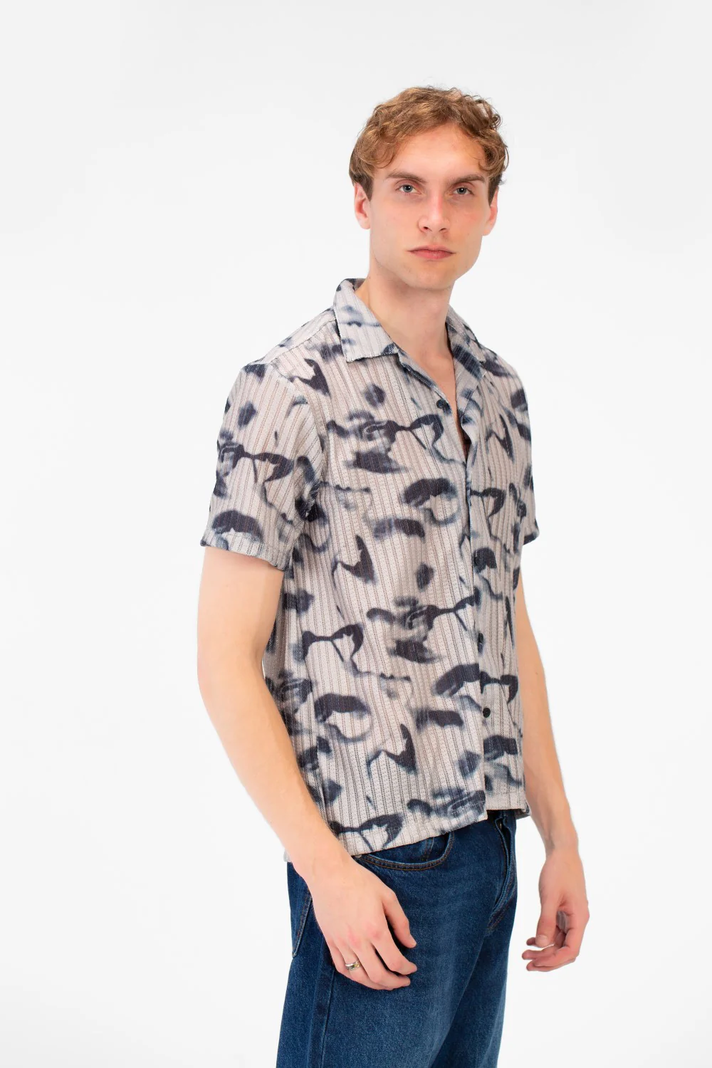 Men's Slim Fit Jakar Half Sleeve Comfortable Modern Shirt - Image 7