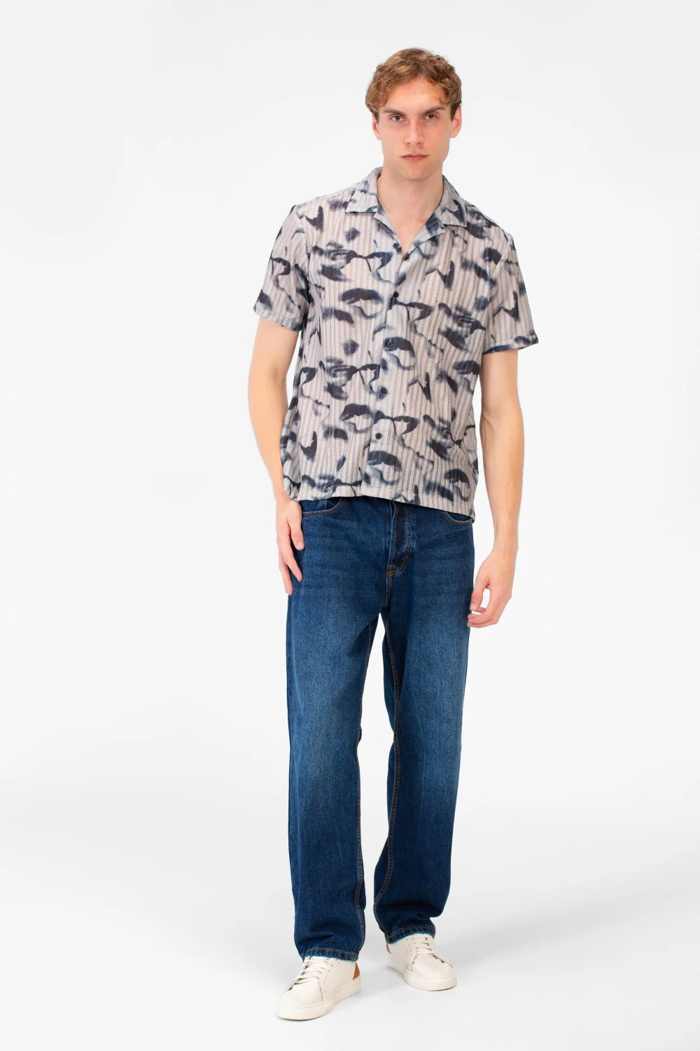 Men's Slim Fit Jakar Half Sleeve Comfortable Modern Shirt - Image 8