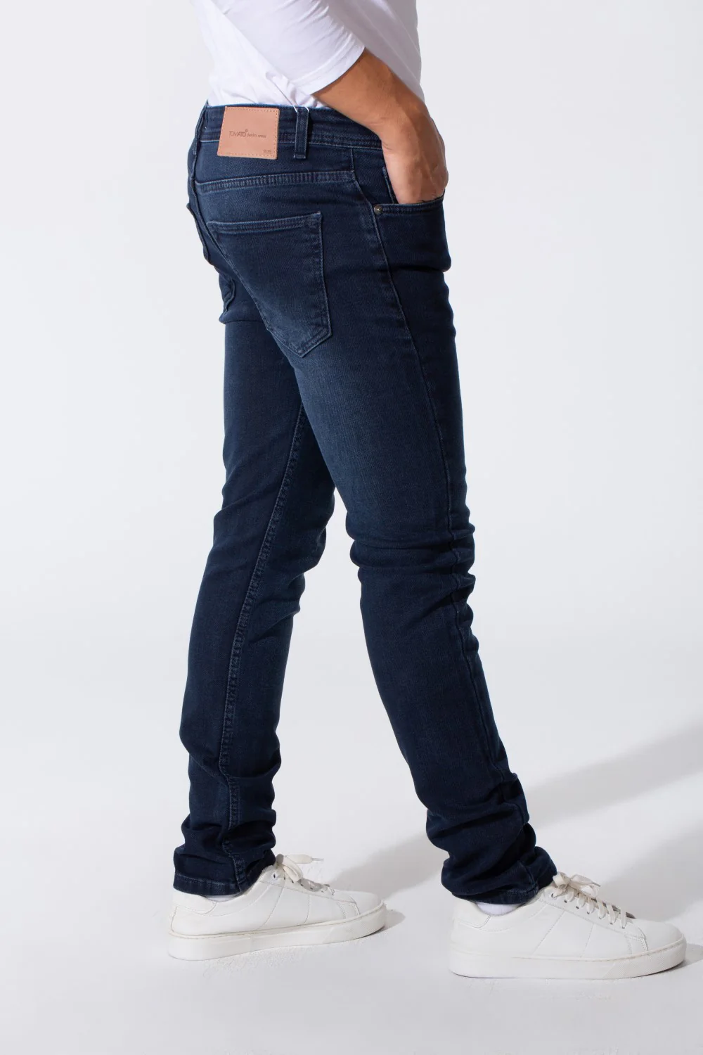 Men's Slim Fit Jeans Pants With Tomato Badge On The Back And Pockets - Image 7