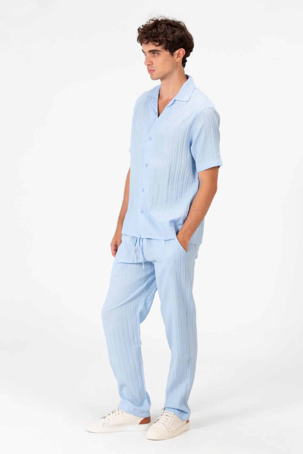 Men's Slim Fit Linen Breathable Outfit Set - Image 15
