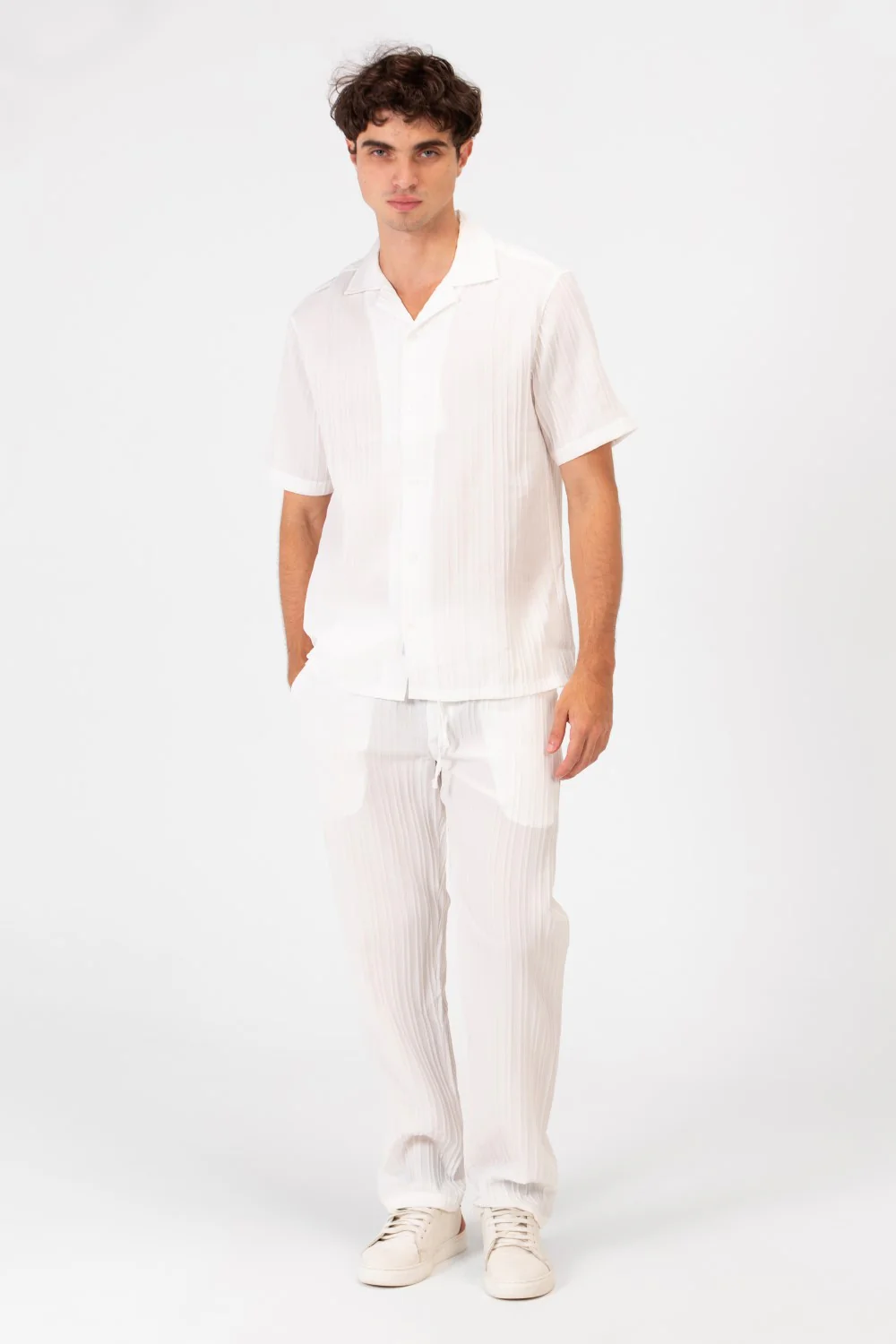 Men's Slim Fit Linen Breathable Outfit Set - Image 17