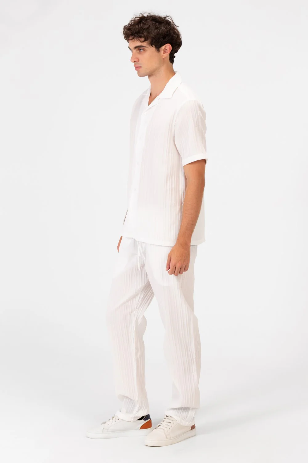 Men's Slim Fit Linen Breathable Outfit Set - Image 19