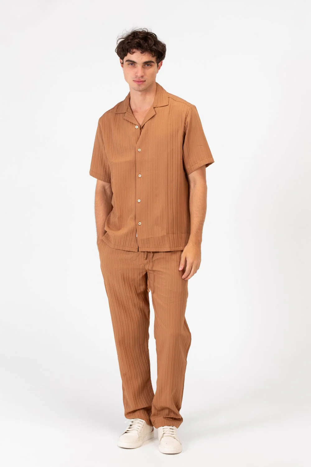 Men's Slim Fit Linen Breathable Outfit Set - Image 9