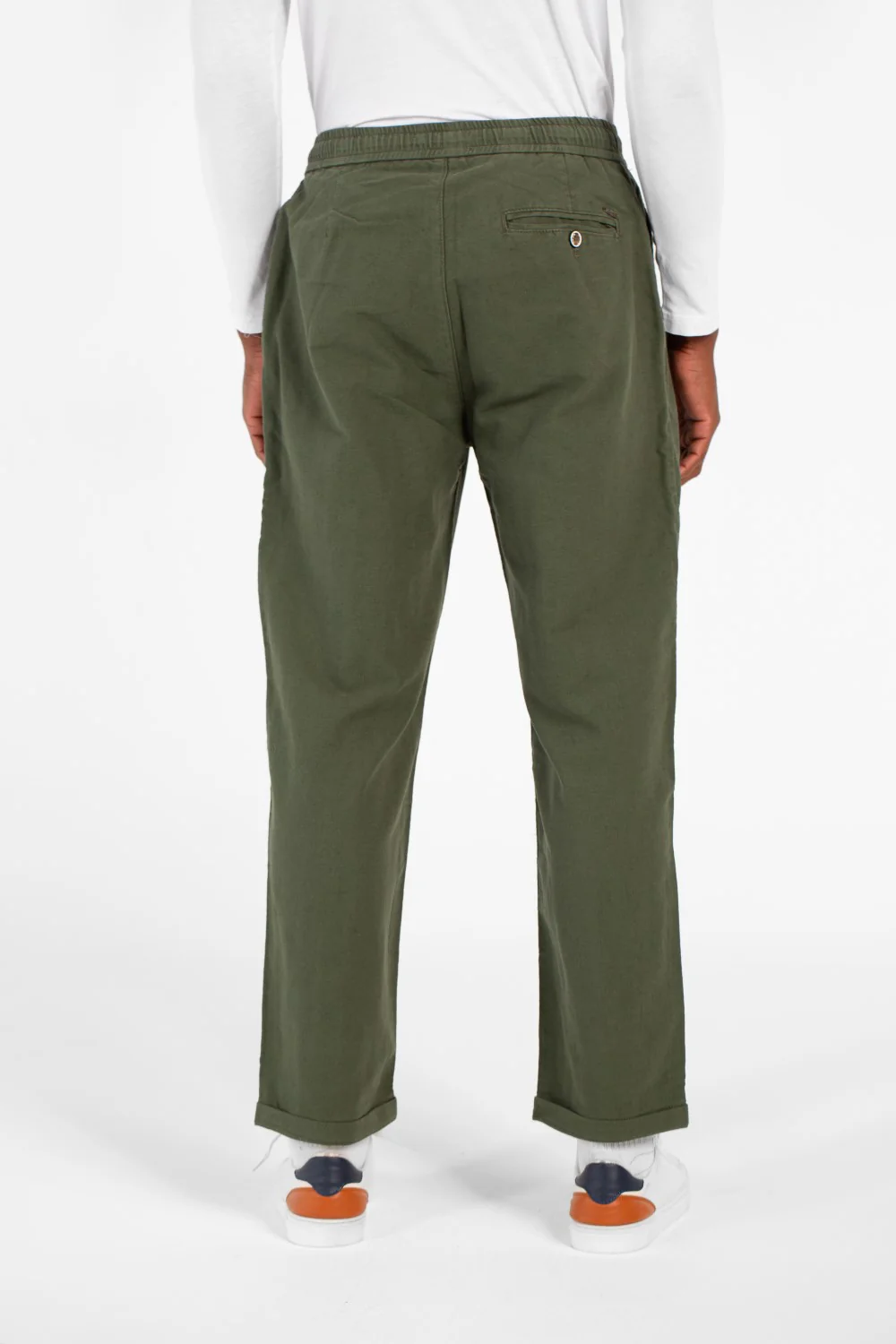 Men's Slim Fit Linen Drawstring Waist Pants High Quality Material With Pockets - Image 6