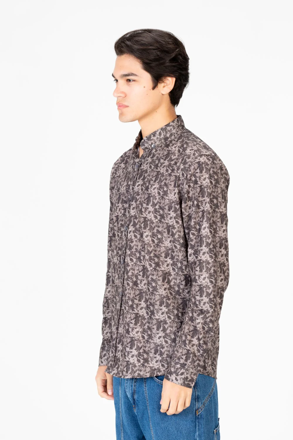 Men's Slim Fit Long Sleeve Jakar Shirt - Image 3
