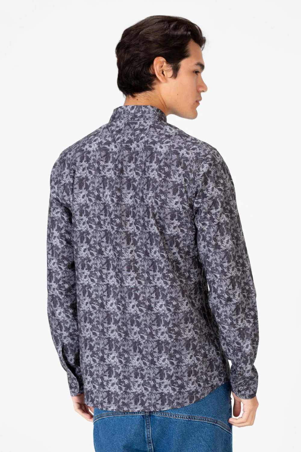Men's Slim Fit Long Sleeve Jakar Shirt - Image 6