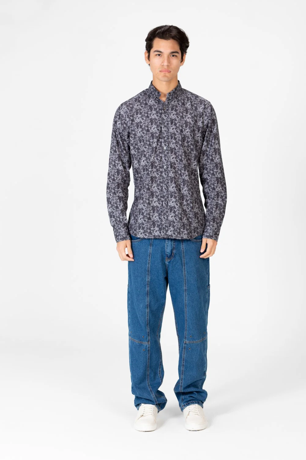 Men's Slim Fit Long Sleeve Jakar Shirt - Image 8