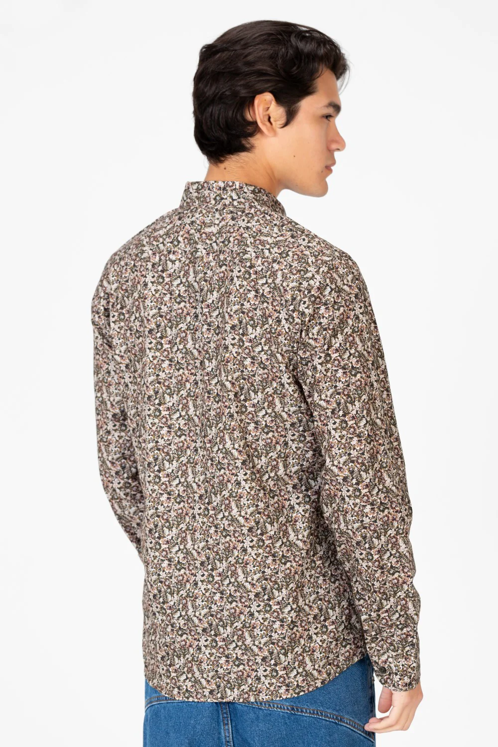Men's Slim Fit Long Sleeve Printed Shirt - Image 5