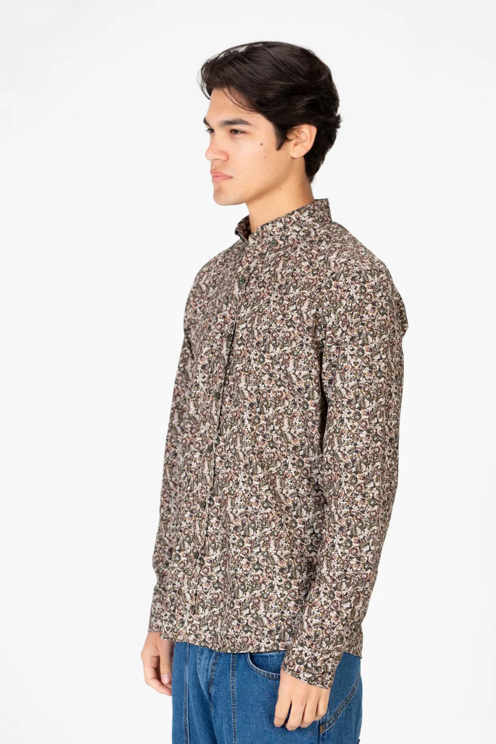 Men's Slim Fit Long Sleeve Printed Shirt - Image 6
