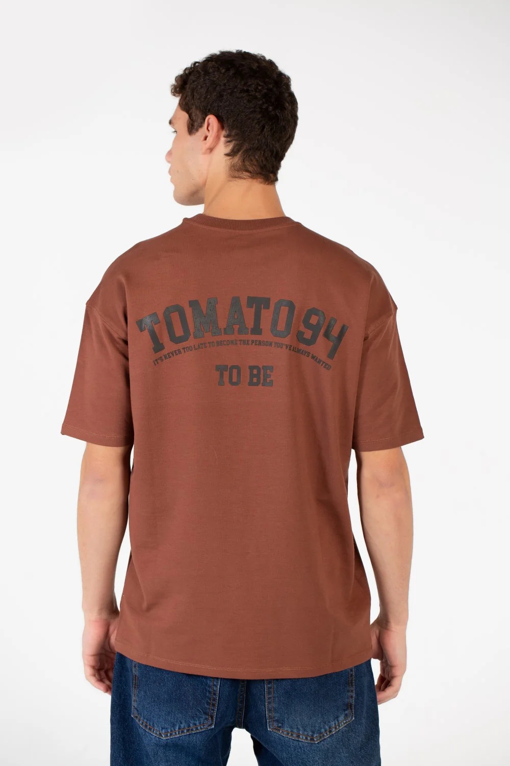 Men's Slim Fit Melton Printed Crew Neck T-Shirt - Image 10