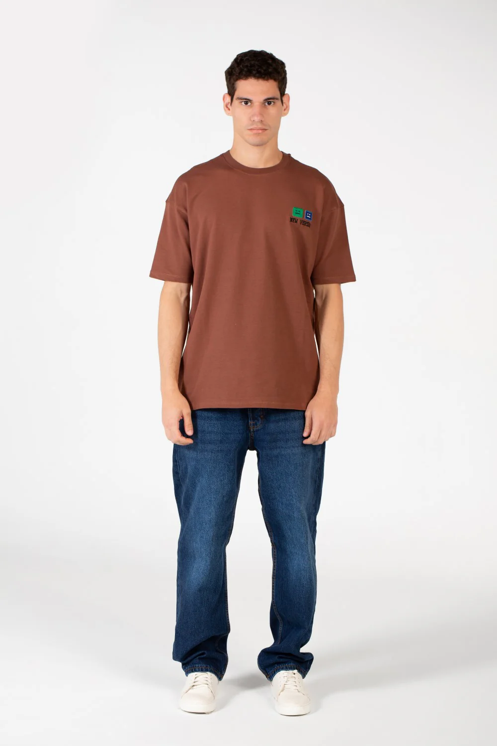 Men's Slim Fit Melton Printed Crew Neck T-Shirt - Image 12