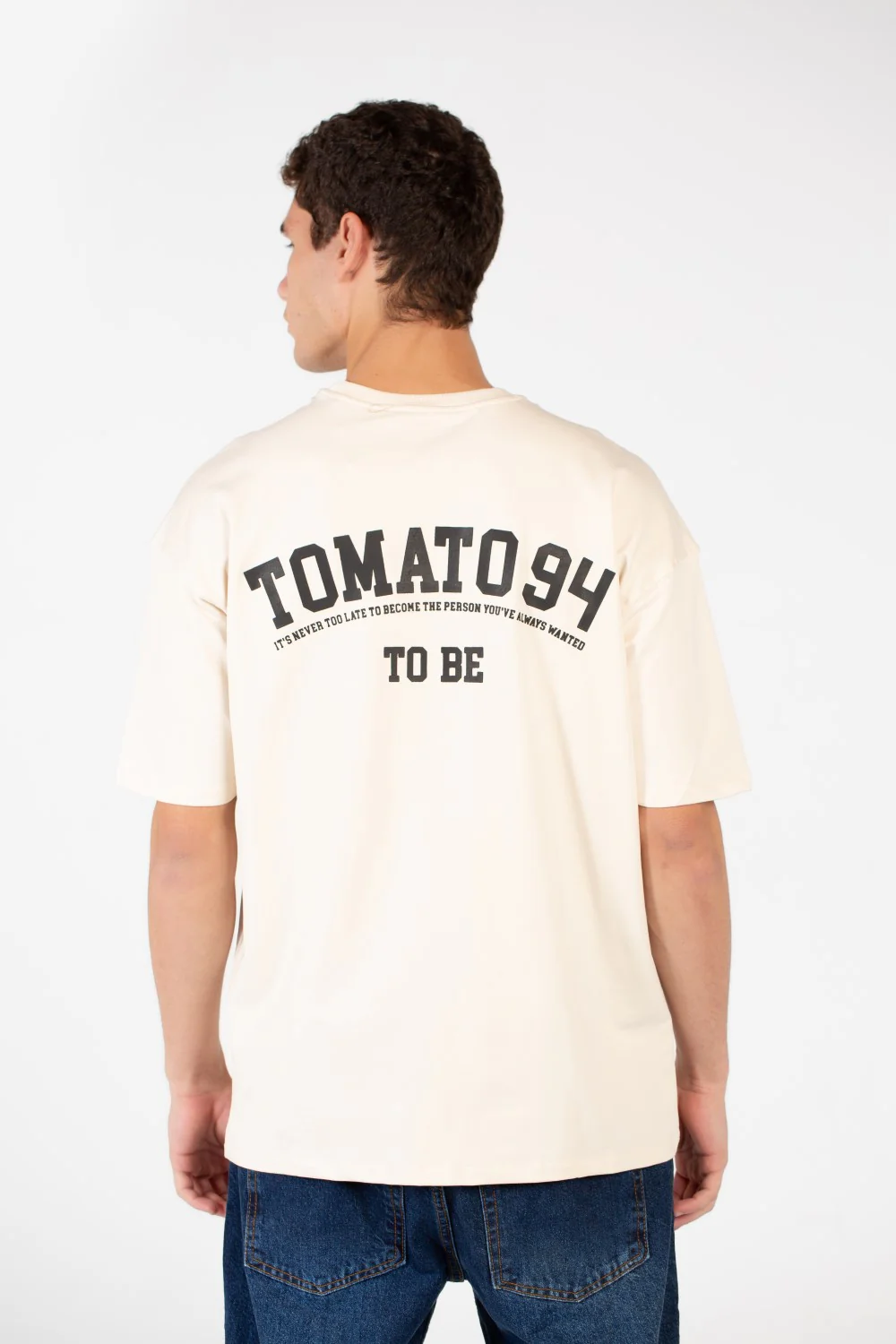 Men's Slim Fit Melton Printed Crew Neck T-Shirt - Image 2