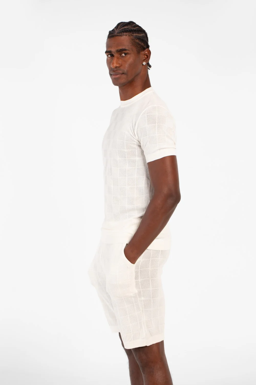 Men's Slim Fit Mesh 2 Piece Outfit Set - Image 11