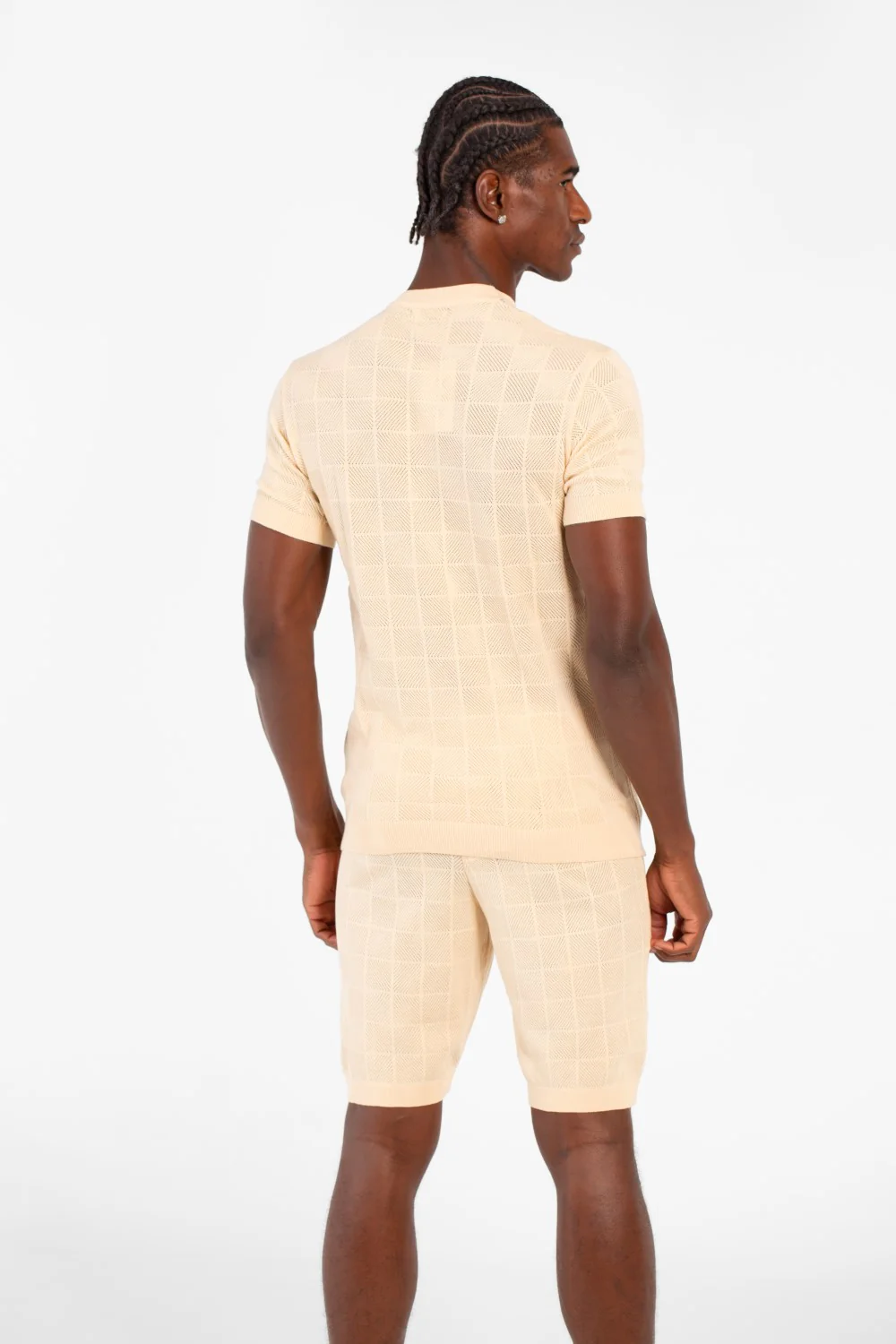 Men's Slim Fit Mesh 2 Piece Outfit Set - Image 2