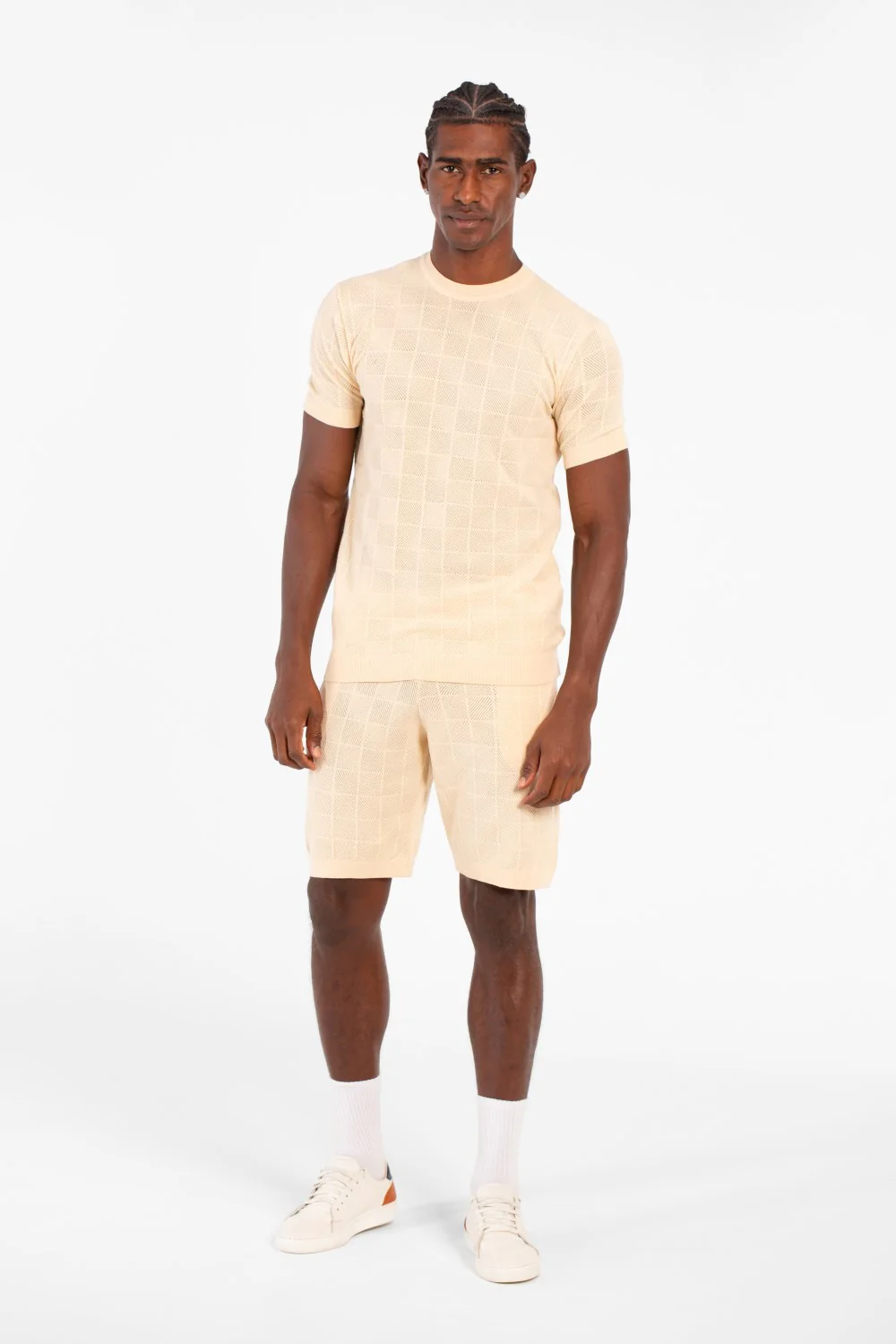 Men's Slim Fit Mesh 2 Piece Outfit Set - Image 4