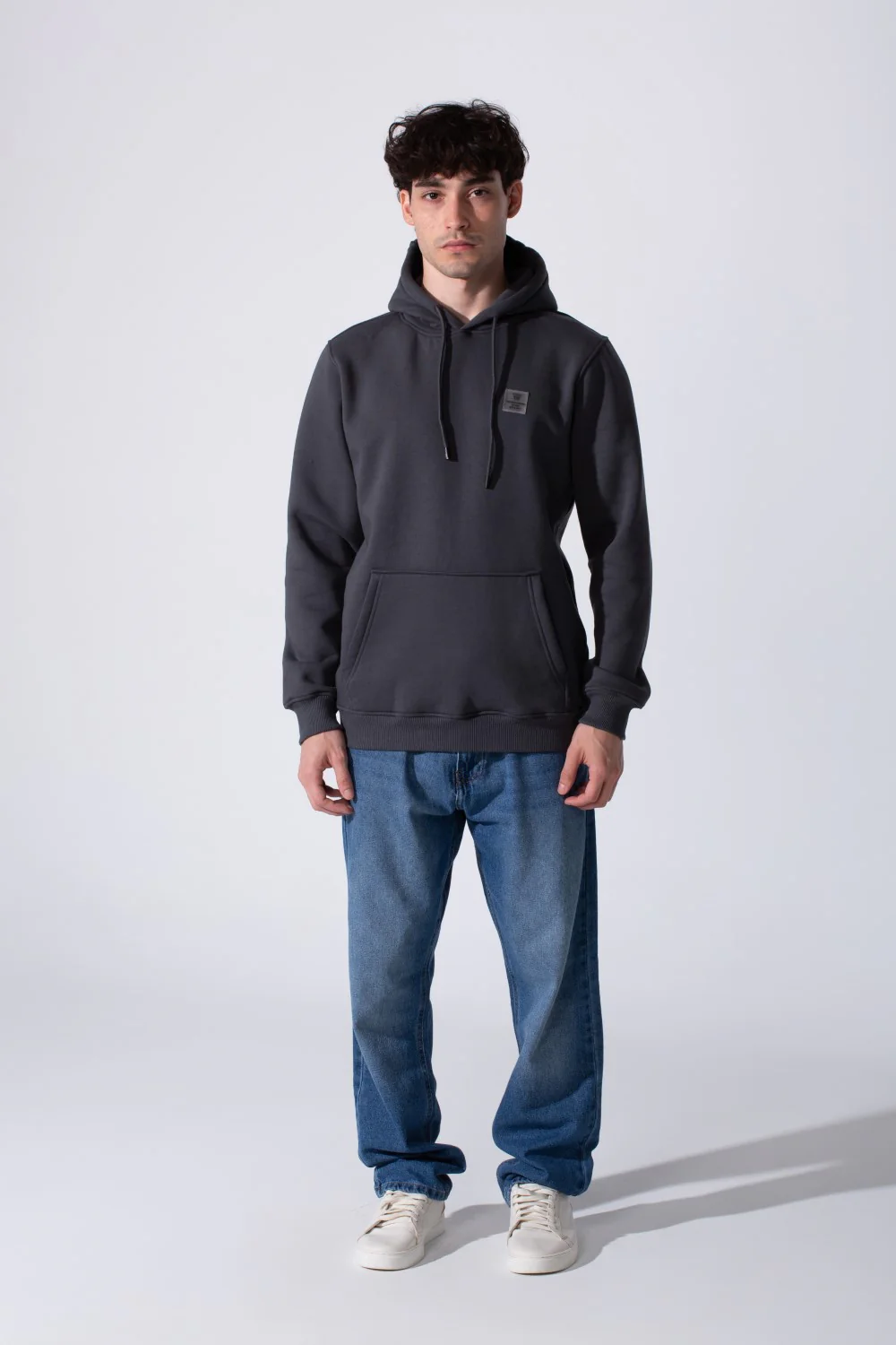 Men's Slim Fit Milton Basic Hoodie Sweatshirt With Front Kangaroo Pocket - Image 4