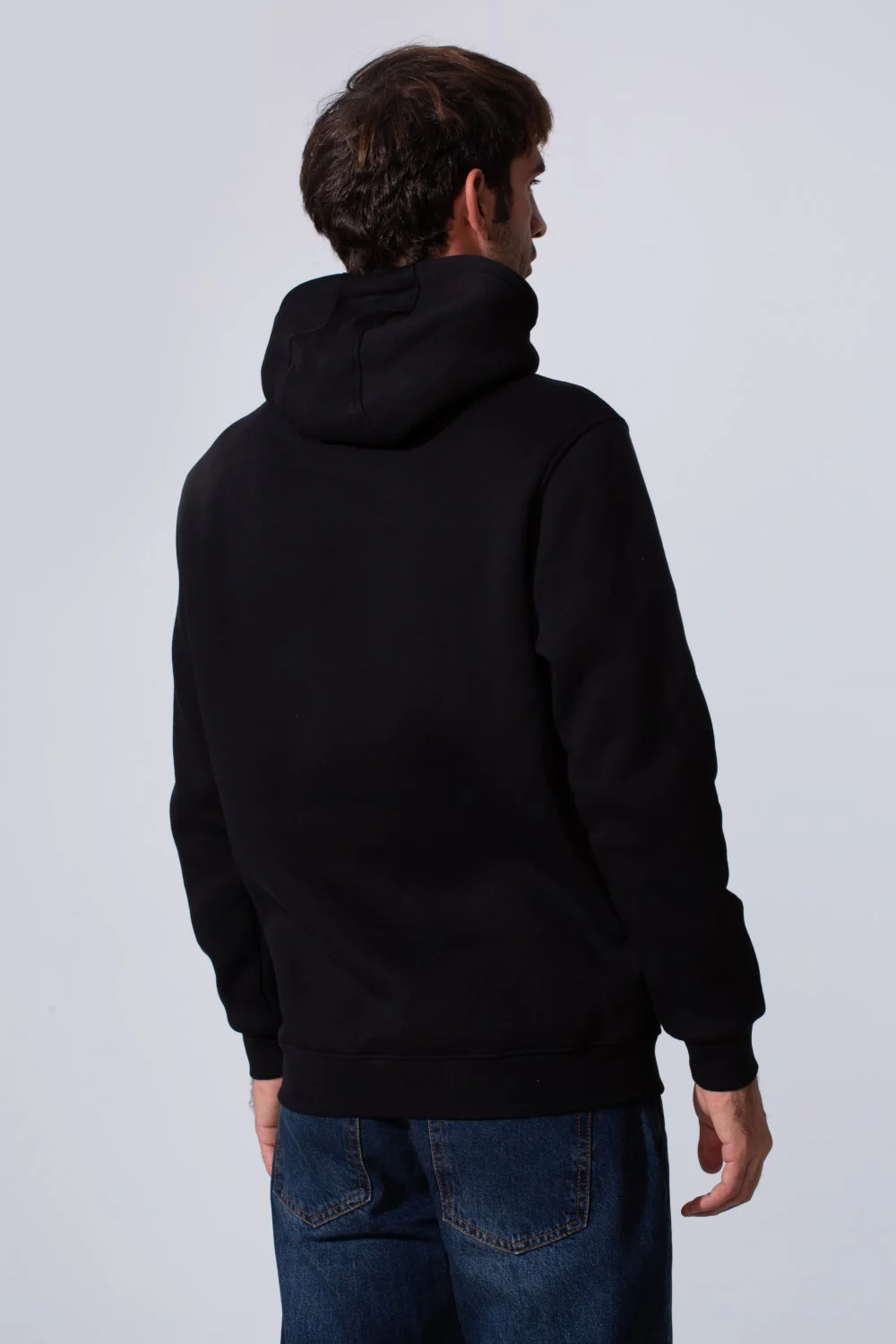 Men's Slim Fit Milton Embossed Print Hood Sweatshirt - Image 6