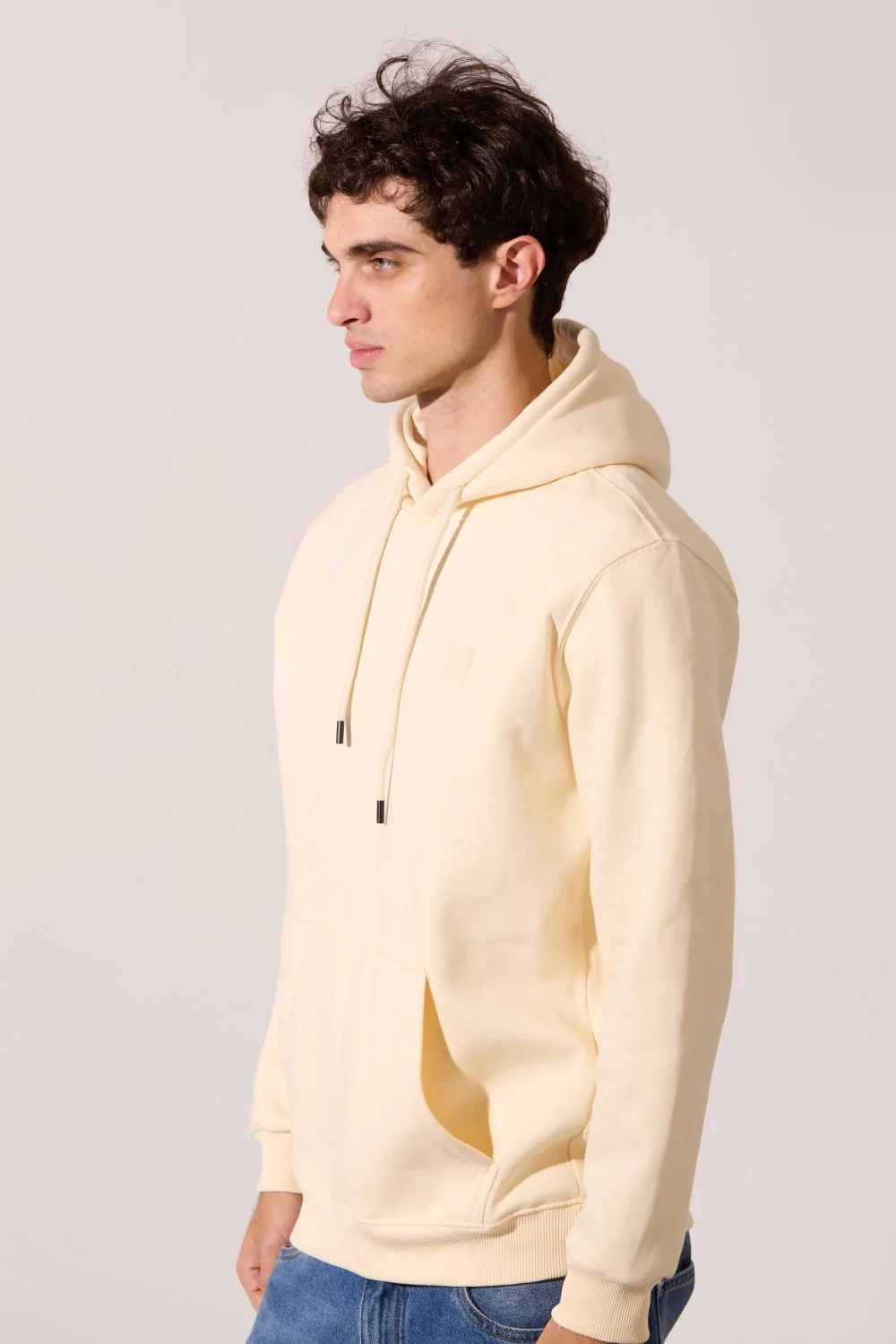 Men's Slim Fit Milton Hooded Sweatshirt With A Front Kangaroo Pocket - Image 3