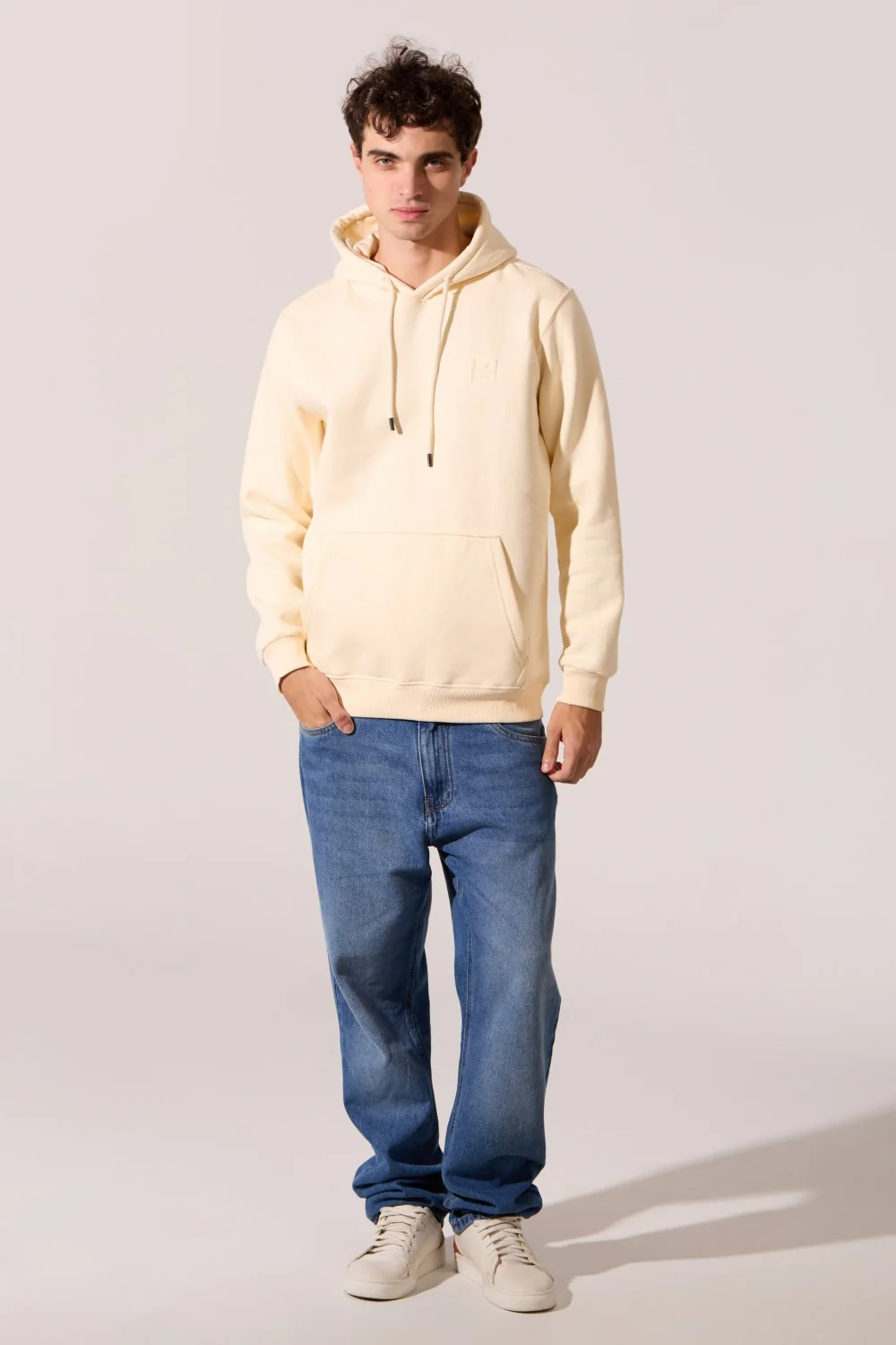 Men's Slim Fit Milton Hooded Sweatshirt With A Front Kangaroo Pocket - Image 4