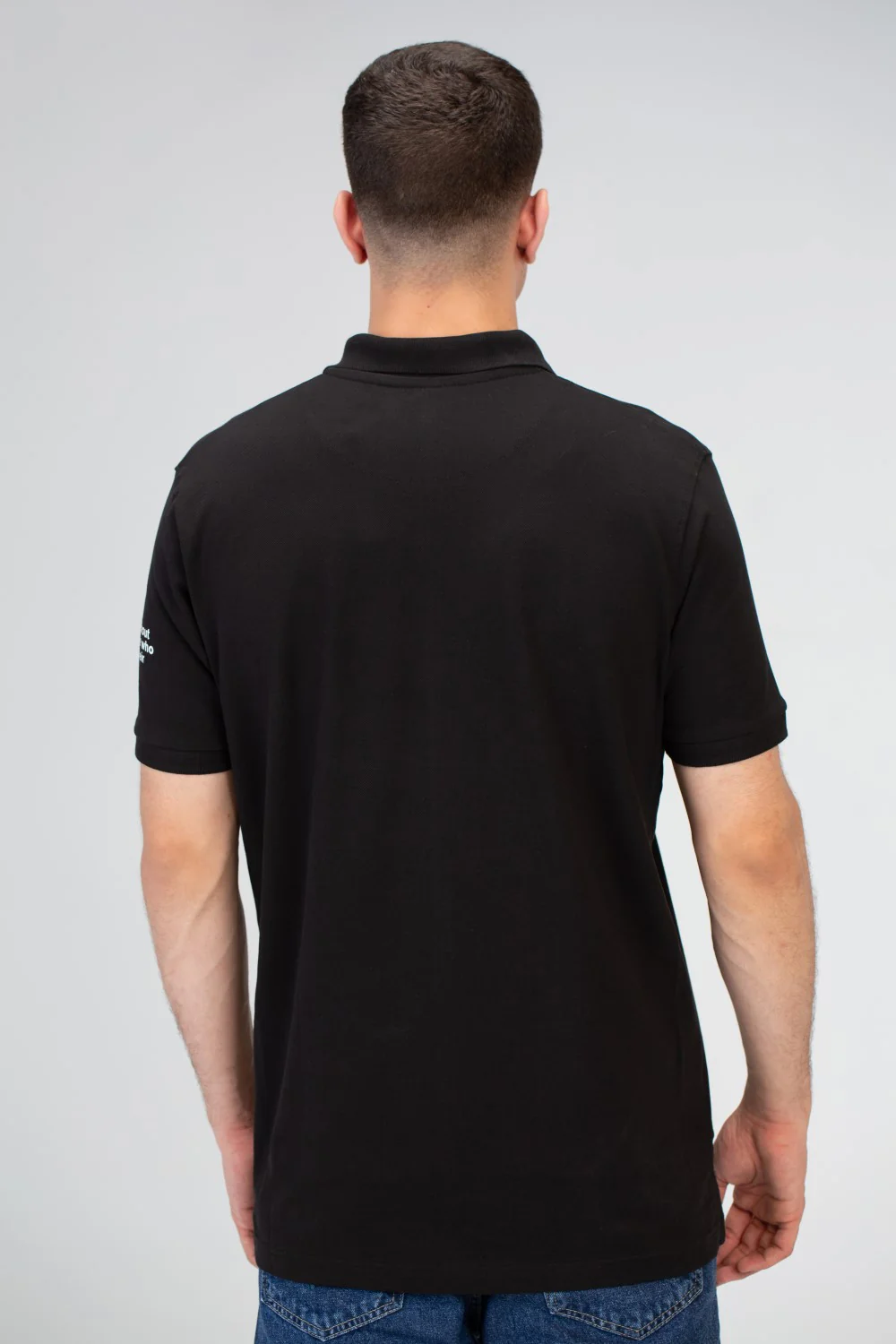 Mens Slim Fit Polo T-Shirt With Round Neck And Short Sleeves - Image 5
