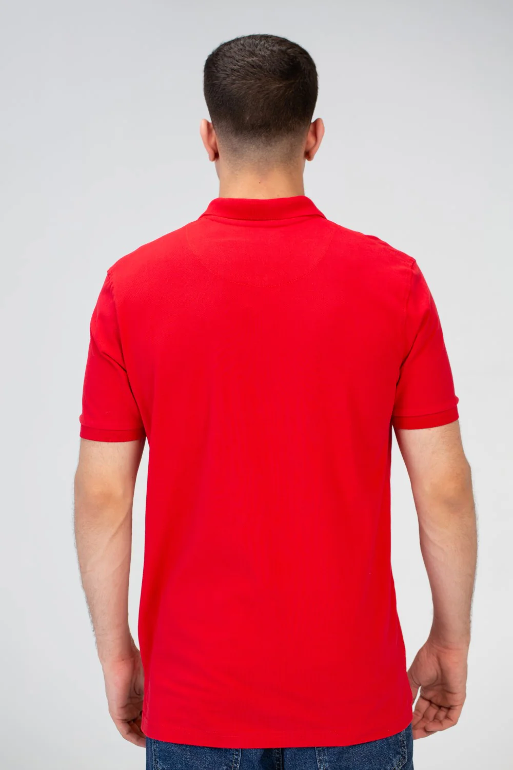 Mens Slim Fit Polo T-Shirt With Front Print - Image 5