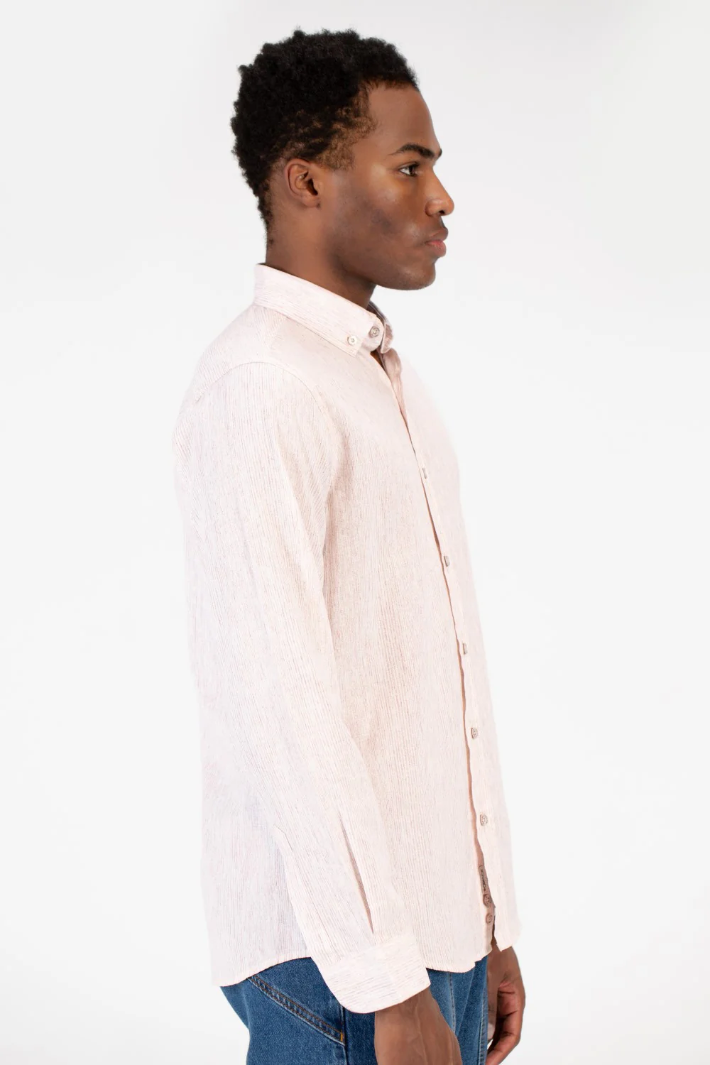 Men's Slim Fit Poplin Button Front Shirt - Image 7