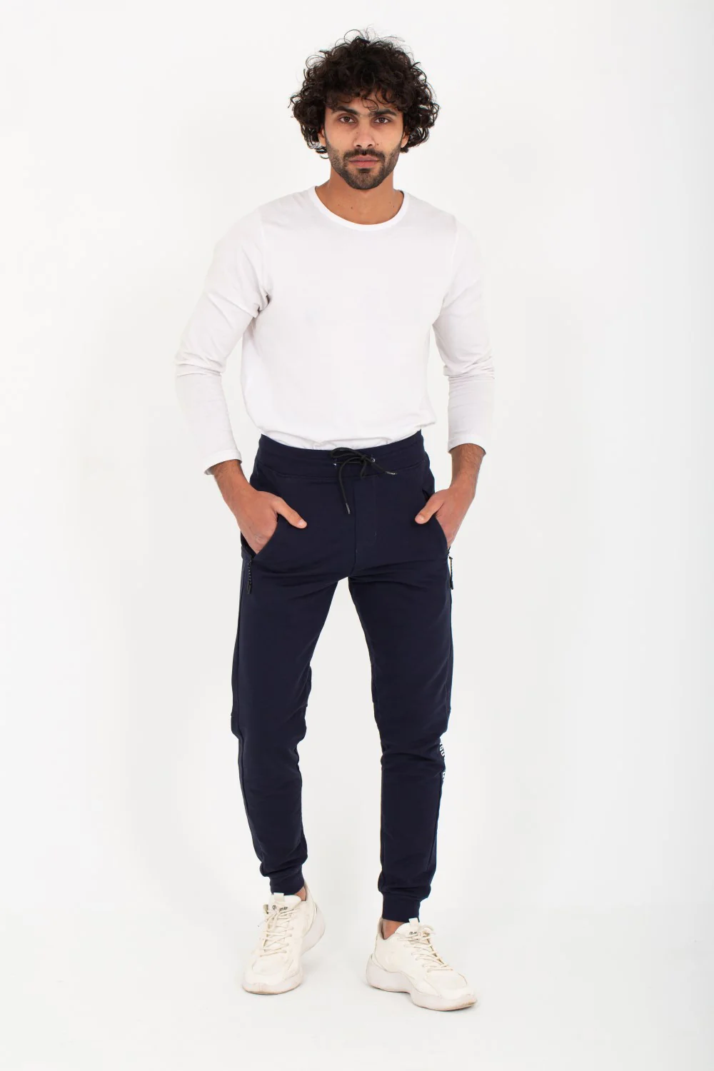 Men's Slim Fit Sports Unique Cut Printed Leg Sweatpants