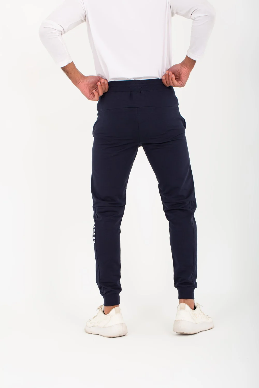 Men's Slim Fit Sports Unique Cut Printed Leg Sweatpants - Image 2