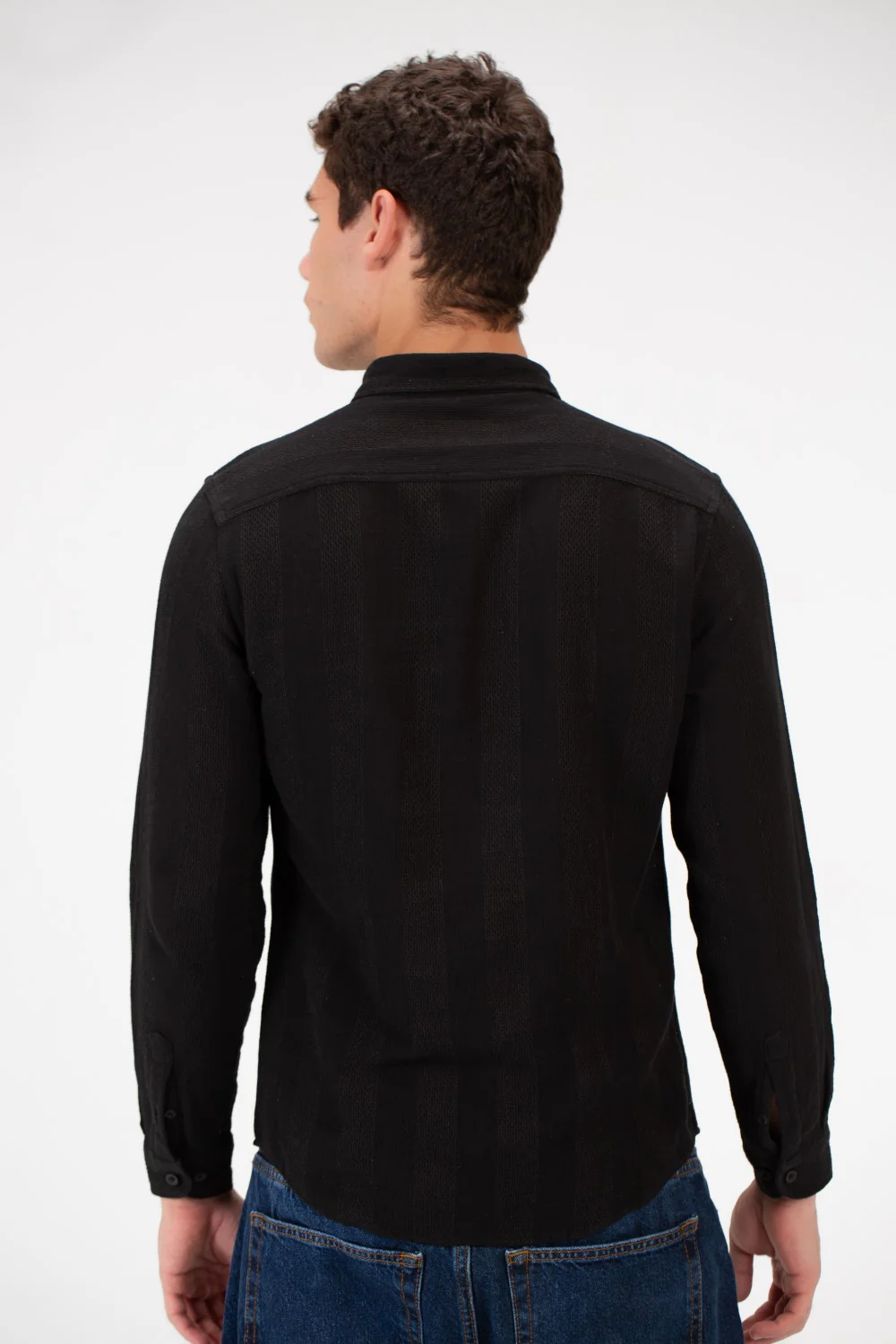 Men's Slim Fit Striped Long Sleeves Shirt - Image 2