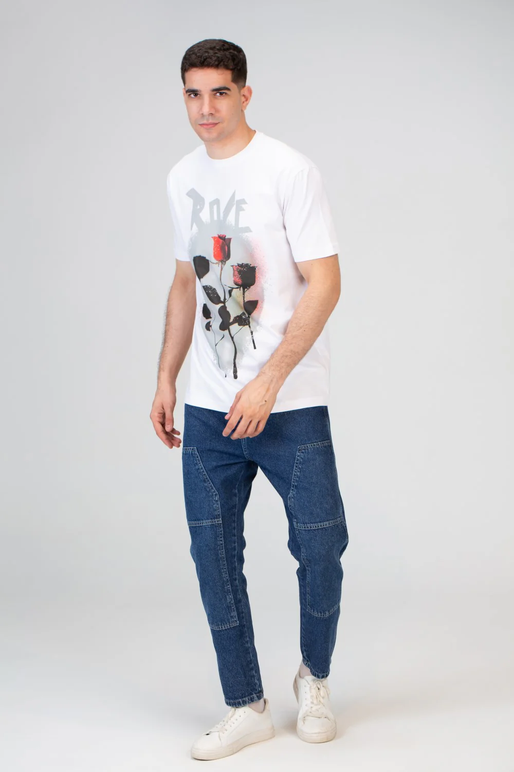 Mens Slim Fit T-shirt With A Round Neck And Comfortable Lycra Material - Image 7